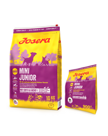 JOSERA Mini Junior 10kg kistestű kölyökkutyáknak + 900g INGYENES