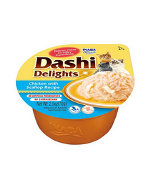 INABA Cat Dashi Delights Csirke és fésűkagyló 70 g