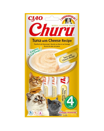 INABA Churu Tuna with cheese 4x14g tonhal sajttal a macskának