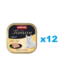 ANIMONDA Vom Feinstein Adult Marhahús és csirke 12x100 g