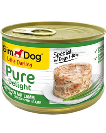 GIMDOG Pure Delight Chicken&Lamb150 g csirke és bárány felnőtt kistestű kutyáknak