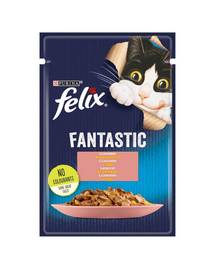 FRISKIES FANTASTIC Lazac zselé 85g nedves macskaeledel