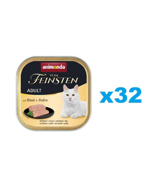 ANIMONDA Vom Feinstein Adult Marhahús és csirke 32x100 g
