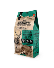 WIEJSKA ZAGRODA Leśne smaki Sertéshús Szarvassal száraztáp S 9 kg