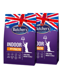 BUTCHER'S Functional Cat Indoor baromfival 2x800 g