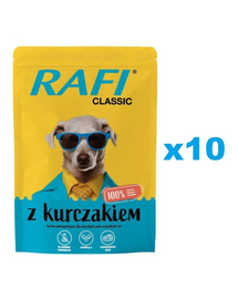 RAFI Classic csirkés nedves eledel kutyáknak 10 x 400g