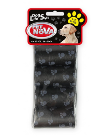 PET NOVA Dog Lifestyle zacskók kutyahulladékhoz, 4 x 20 db