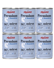 COMFY APPETIT PREMIUM Lazacokkal 6x400 g