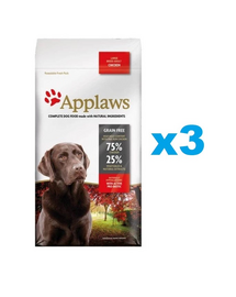 APPLAWS Adult Dog Large Breed Chicken 6 kg (3x2 kg) csirkével nagytestű felnőtt kutyáknak