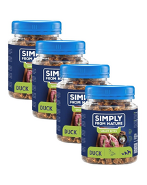 SIMPLY FROM NATURE Smart Bites Kacsa tréner kutyáknak 4x130 g