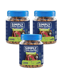 SIMPLY FROM NATURE Smart Bites Bárány edzők kutyáknak 3x130 g