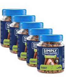 SIMPLY FROM NATURE Smart Bites Nyúl trénerek kutyáknak 5x130 g