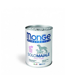 MONGE Monoprotein Solo Dog Sertéshús 400 g