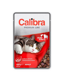 CALIBRA Cat Premium Line Adult Chicken&Beef 100 g