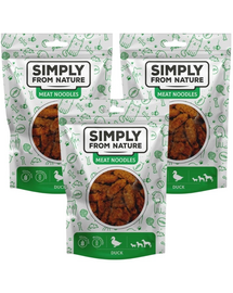 SIMPLY FROM NATURE Meat Noodles Húsgombóc tészta kacsával kutyáknak 3x80 g