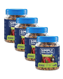 SIMPLY FROM NATURE Smart Bites Lóhúskiképzők kutyák számára 4x130 g
