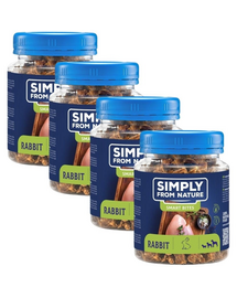SIMPLY FROM NATURE Smart Bites Nyúl trénerek kutyáknak 4x130 g