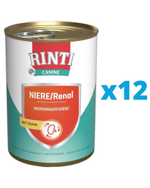 RINTI Canine Niere/Renal Chicken Csirke 12 x 800 g