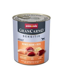 ANIMONDA GranCarno Sensitiv Pure Chicken&Rice 800 g csirke rizzsel érzékeny felnőtt kutyáknak