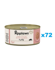 APPLAWS Cat Tonhal és lazac zselében 72x70g