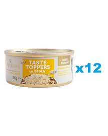 APPLAWS Dog Taste Toppers Csirkemell húslevesben 12x156 g
