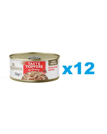APPLAWS Dog Taste Toppers Csirkemell marhahússal zselében 12x156 g