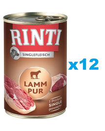 RINTI Singlefleisch Lamb Pure Monoprotein bárány 12x400 g