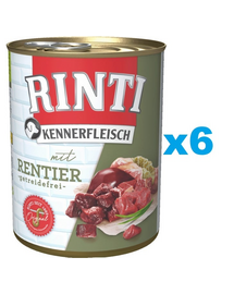 RINTI Kennerfleisch Reindeer rénszarvas 6x800 g