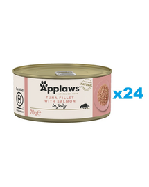 APPLAWS Cat Tonhal és lazac zselében 24x70g