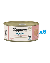 APPLAWS Cat Senior Tonhal lazaccal zselében 6x70g