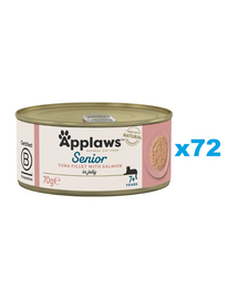 APPLAWS Cat Senior Tonhal lazaccal zselében 72x70g