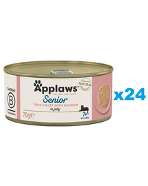 APPLAWS Cat Senior Tonhal lazaccal zselében 24x70g