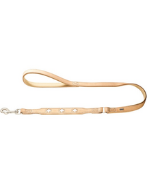 HUNTER Swiss Bőr nyaklánc 1.8cm/1m bézs színű