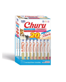 INABA Churu Varieties Tuna&Seafood 20x14g tonhal és tenger gyümölcsei a macskának