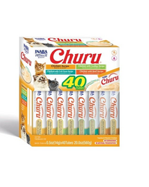 INABA Churu Varieties Chicken Recipe 40x14g krémes csirkés csemege macskáknak