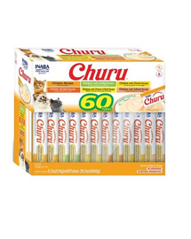 INABA Churu Varieties Chicken Recipe 60x14g krémes csirkés csemege macskáknak
