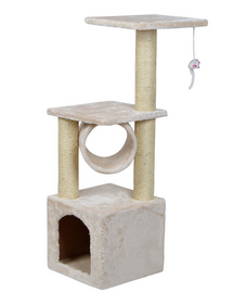 KATIDO Macskakaparó alagúttal 92 cm bézs