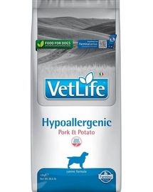 FARMINA VetLife Hypoallergenic Pork Potato felnőtt kutyáknak 12kg