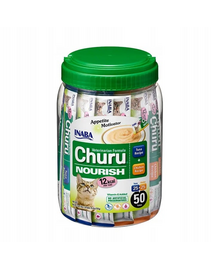 INABA Churu Nourrish 50x14g tonhallal és csirkével macskák számára