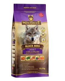 WOLFSBLUT Black Bird Adult száraz kutyatáp pulykával és édesburgonyával 12,5 kg