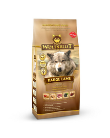 WOLFSBLUT Range Lamb Adult száraz kutyaeledel bárányhússal és barna rizzsel 12,5 kg
