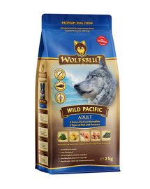 WOLFSBLUT Wild Pacific Adult száraz kutyatáp hallal és burgonyával 12,5 kg