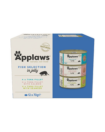 APPLAWS Cat Tin Fish Selection in Jelly Multipack 12x70g