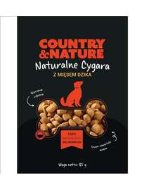COUNTRY&NATURE Vaddisznóhúsos szivarok kutyáknak 20 x 85 g
