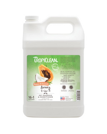 TROPICLEAN Papaya Coconut Shampoo and Conditioner 3.8L sampon és kondicionáló kutyák és macskák számára