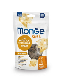 MONGE Fussy Cat Adult Sertéshús sajttal 60 g