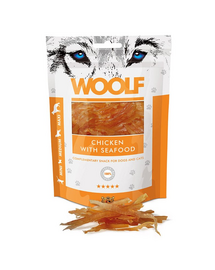 WOOLF Chicken With Seafood Csirke tenger gyümölcseivel 100g