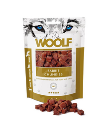 WOOLF Rabbit Chunkies Nyúl harapások 100g