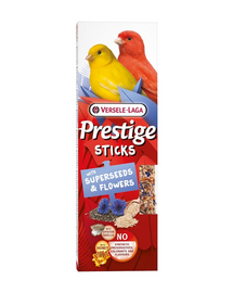 VERSELE-LAGA Prestige Sticks 2 nagy tápértékű magvakkal és virágokkal teli lombikok kanáriknak 60g