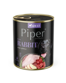 PIPER nyúllal és almával 800g nedves kutyatáp